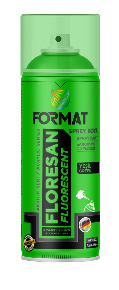 FORMAT FLORESAN YESIL SPREY BOYA 400 ML